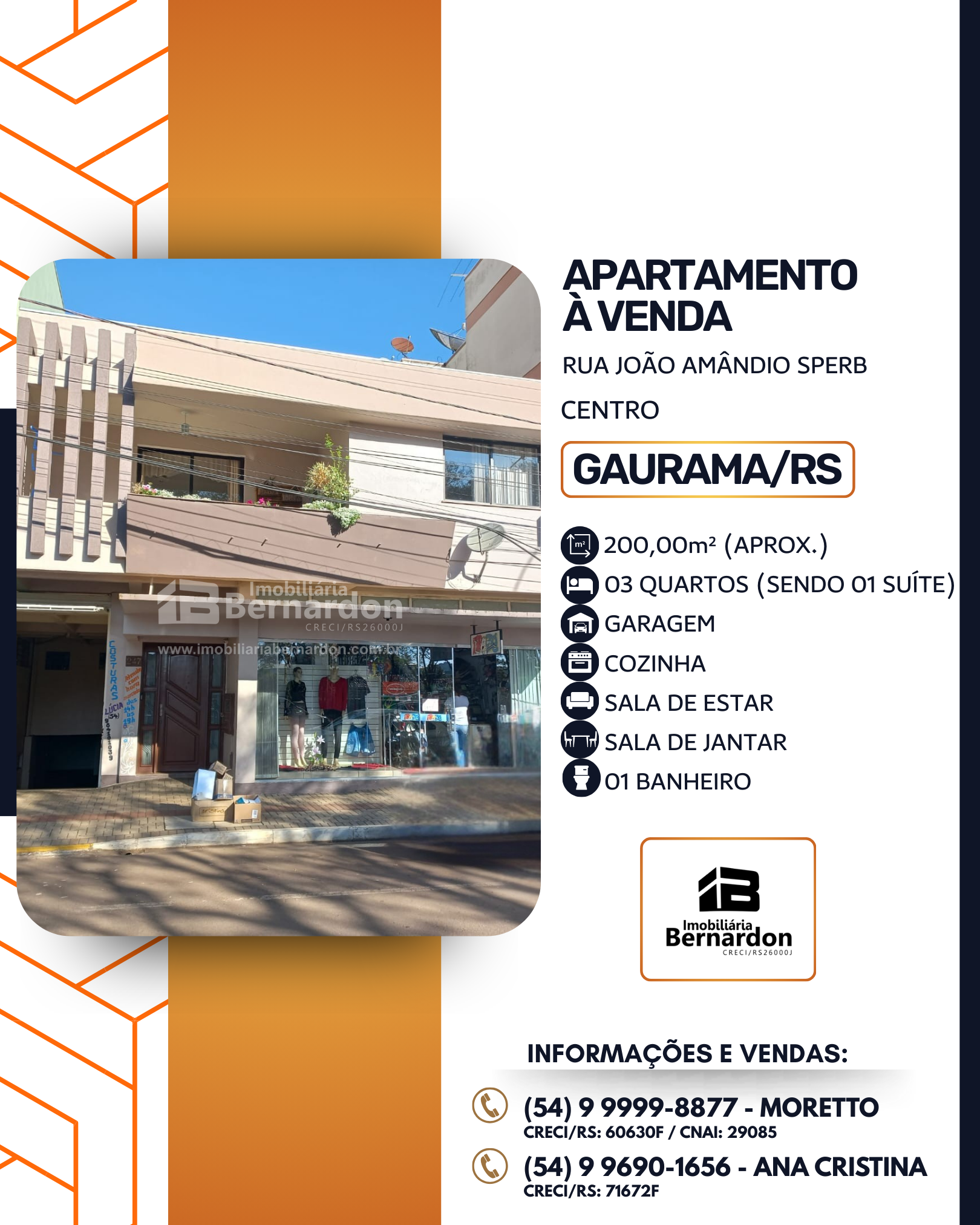 Imagem: Apartamento em frente à Praça Central de Gaurama/RS